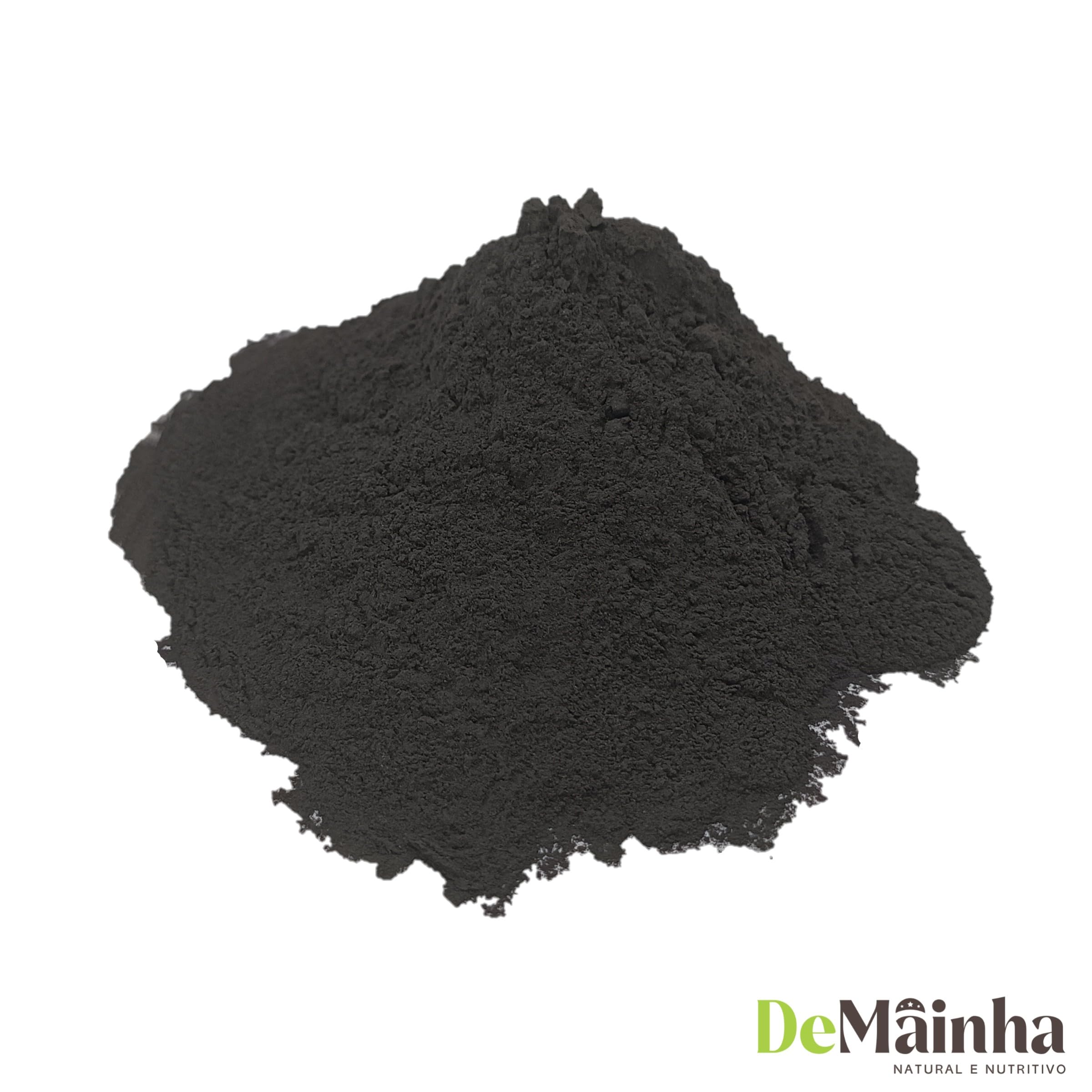 Polvo de carbón activado premium 400 g - 100% vegetal de cáscaras de coco brasileñas