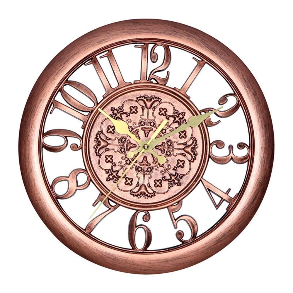 Horloge de jardin extérieur étanche à quartz avec grand cadran rétro