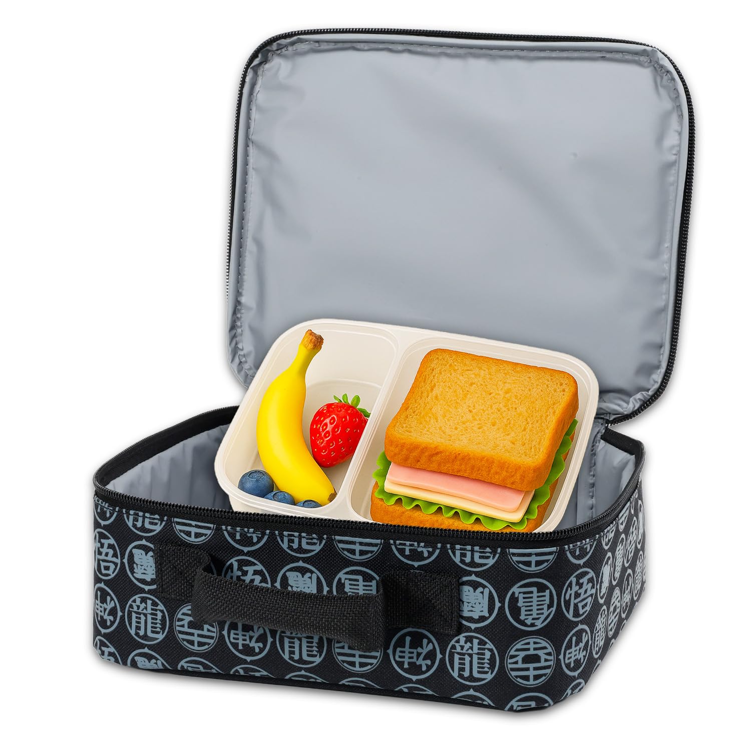Goku Dragon Ball Z Lunchbox for Boys Bundle w/Insulated Lunch Bag + More | Soft Dragonball Z Lunch Box Plus Water Bottle, Stickers, More