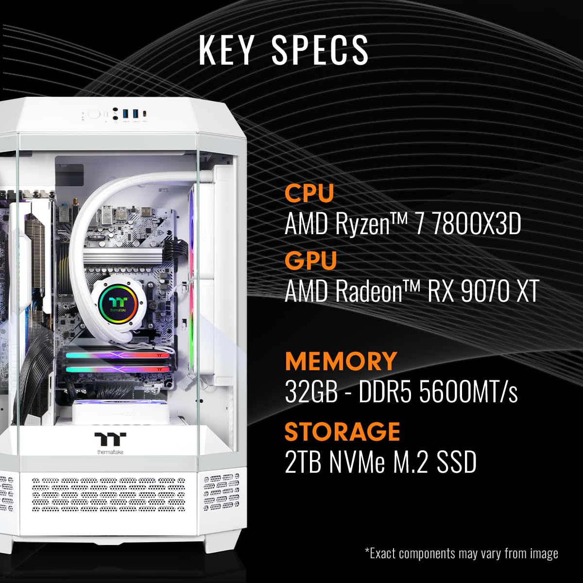 Amazon.com: Thermaltake LCGS Reactor 7897XS Gaming Desktop (AMD