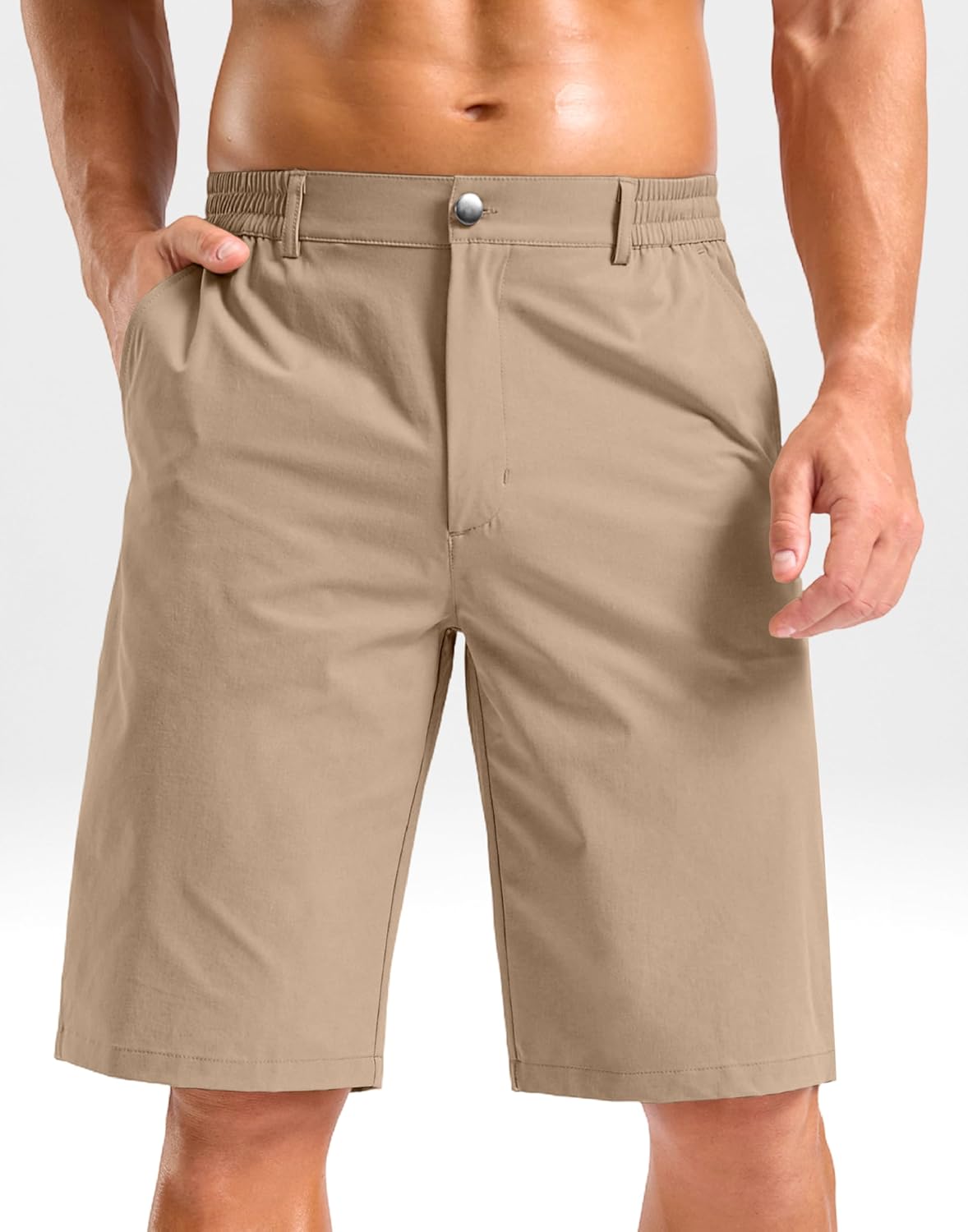 G Gradual Men's Shorts 11" Lightweight Casual Shorts for Men with 3 Pockets Summer Quick Dry Breathable Golf Shorts - Image 2