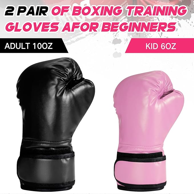 Guantes de Boxeo Entrenamiento PU y Algodón para Niños y Adu miniatura 2