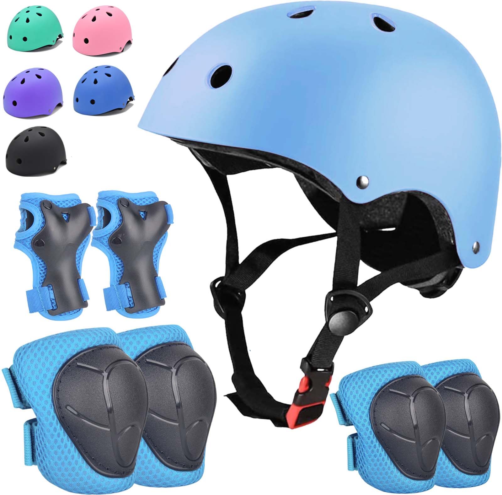 Kids Bike Helmet Set Adjustable for Children, Boys, Girls and Teenagers Aged 3-8 Years Includes Elbow, Knee, Wrist Guards Children's Helmet Protection Set for Bikes SkateboardsRollerskates-image-25