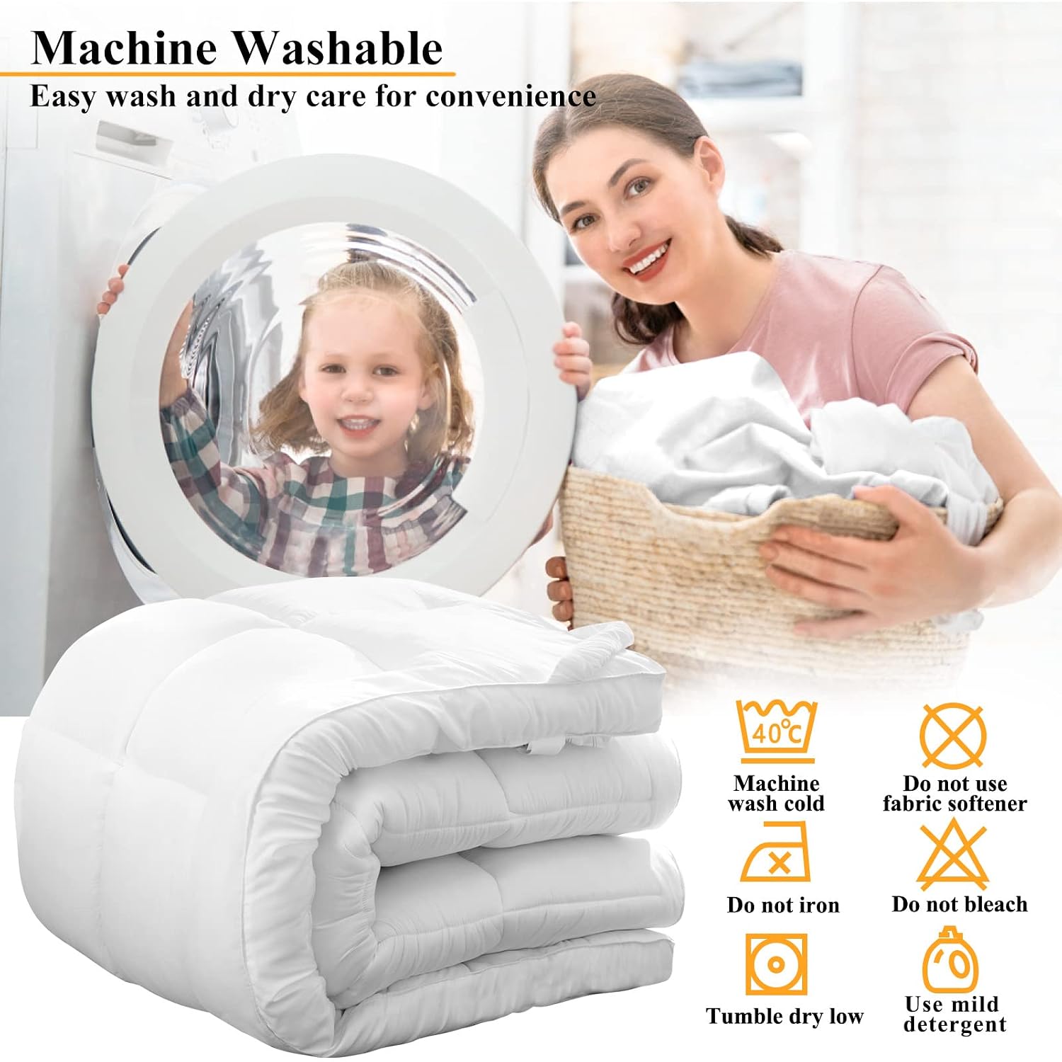 Extra Thick Twin Mattress Topper, Cooling Pillow Top - Image 7