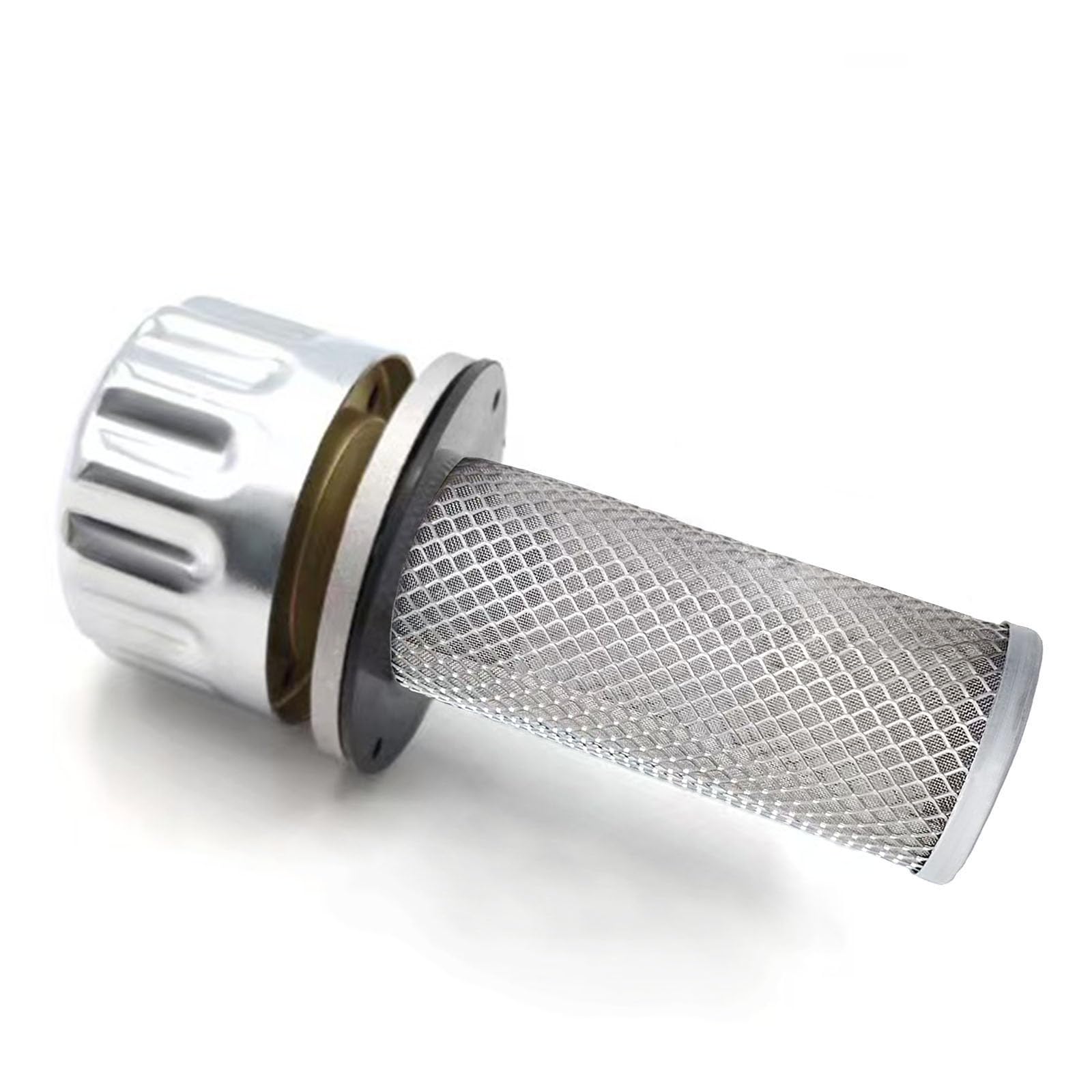 Hydraulic Breather Cap with 40 Micron Strainer - 3 Hole Flange Mount,35CFM,Stainless steel Filtration Vent for Oil Tanks | Compatible with Excavator,Tractor,Automotive,Hydraulic Reservoir(Replacement)