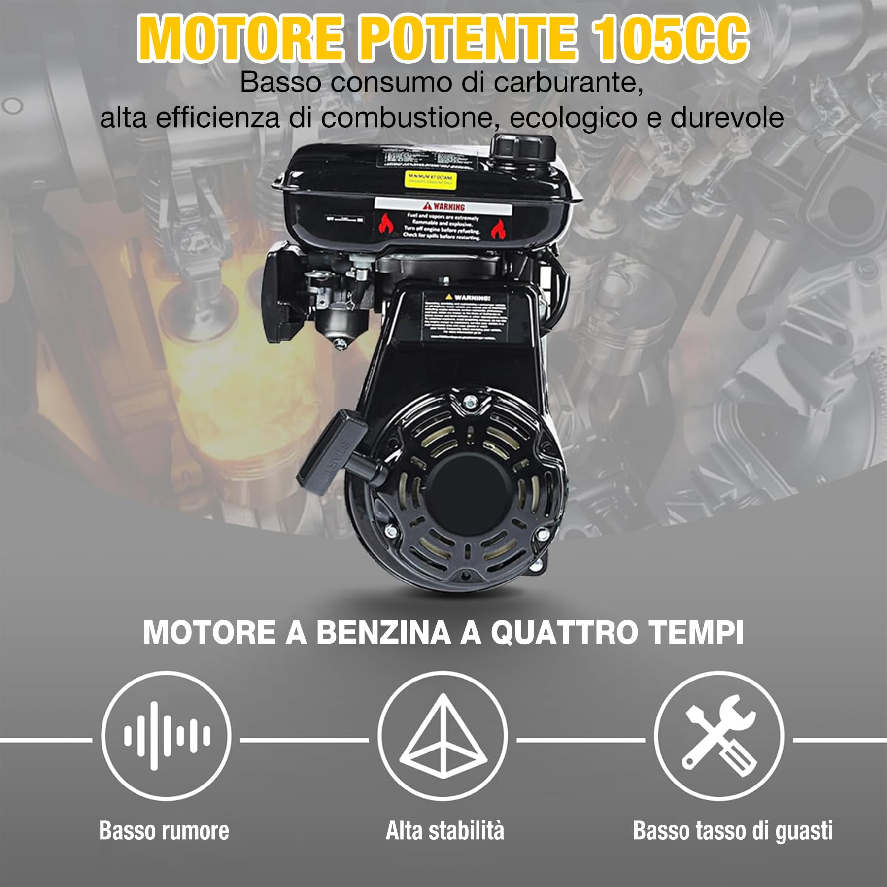 Dirt Bike Pocket Bike per bambini 105CC 4 tempi alimentato a benzina Mini Dirt Bike Pit Bike Pit Bike con cambio automatico e avviamento a fune, adesivo fai da te per bici a partire dai 13 anni (blu)