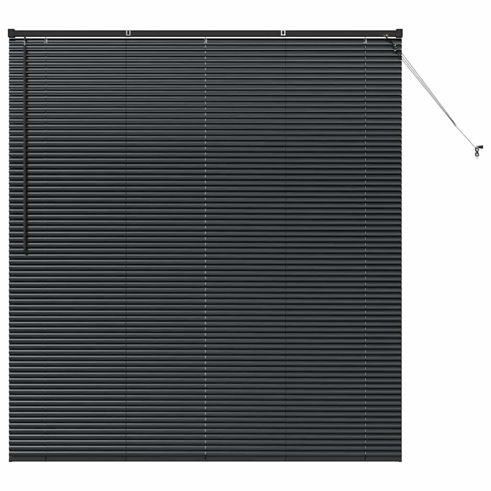 Gecheer Tenda per Finestra con Tende Altro Nero 160 x 175 cm AlluminioTende Moderne