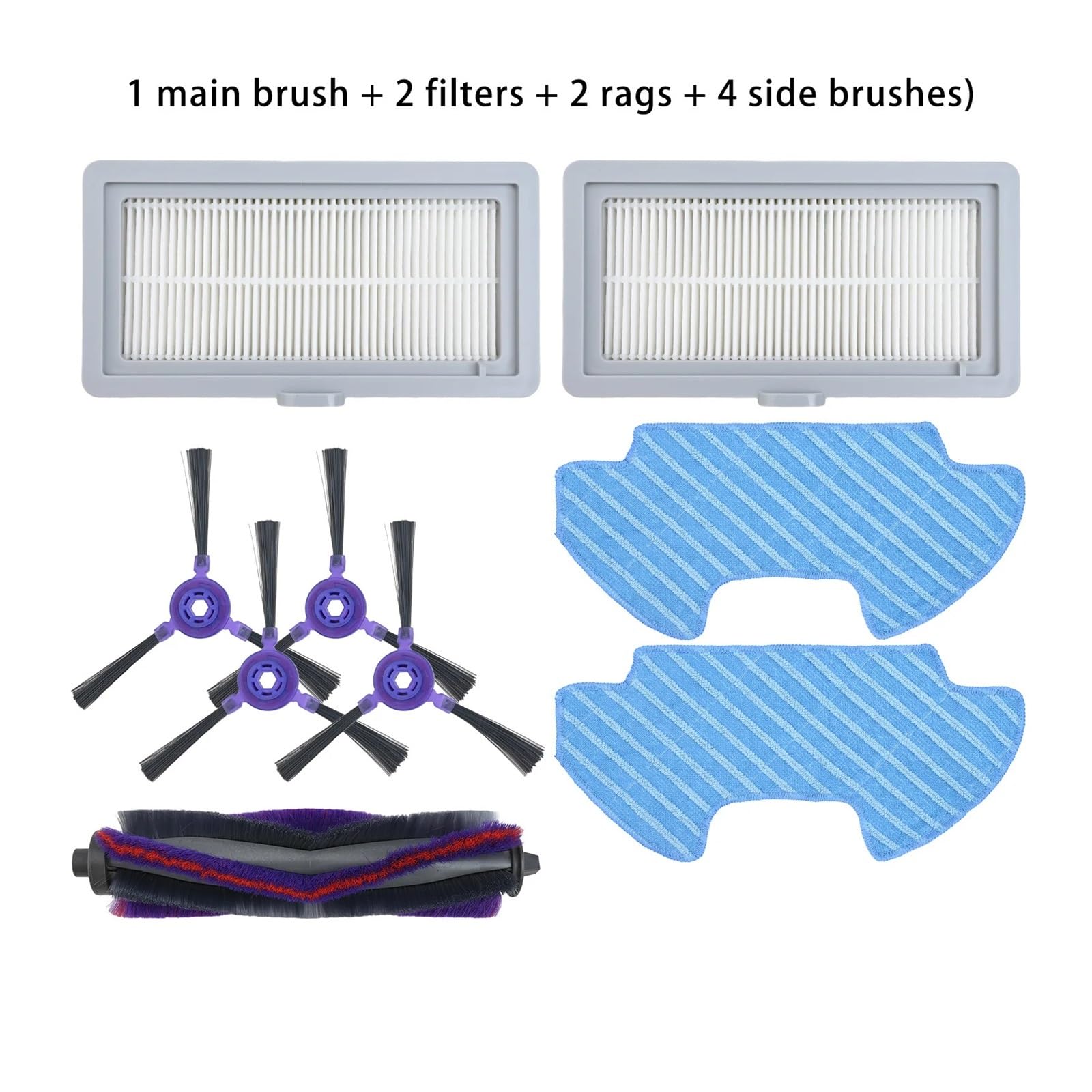Kit Spazzola A Rullo E Spazzole Laterali 2 In 1, Parti Di Ricambio For Aspirapolvere Robot, Compatibile Con Samsung PowerBot VR05R503 SA DJ81-00167A