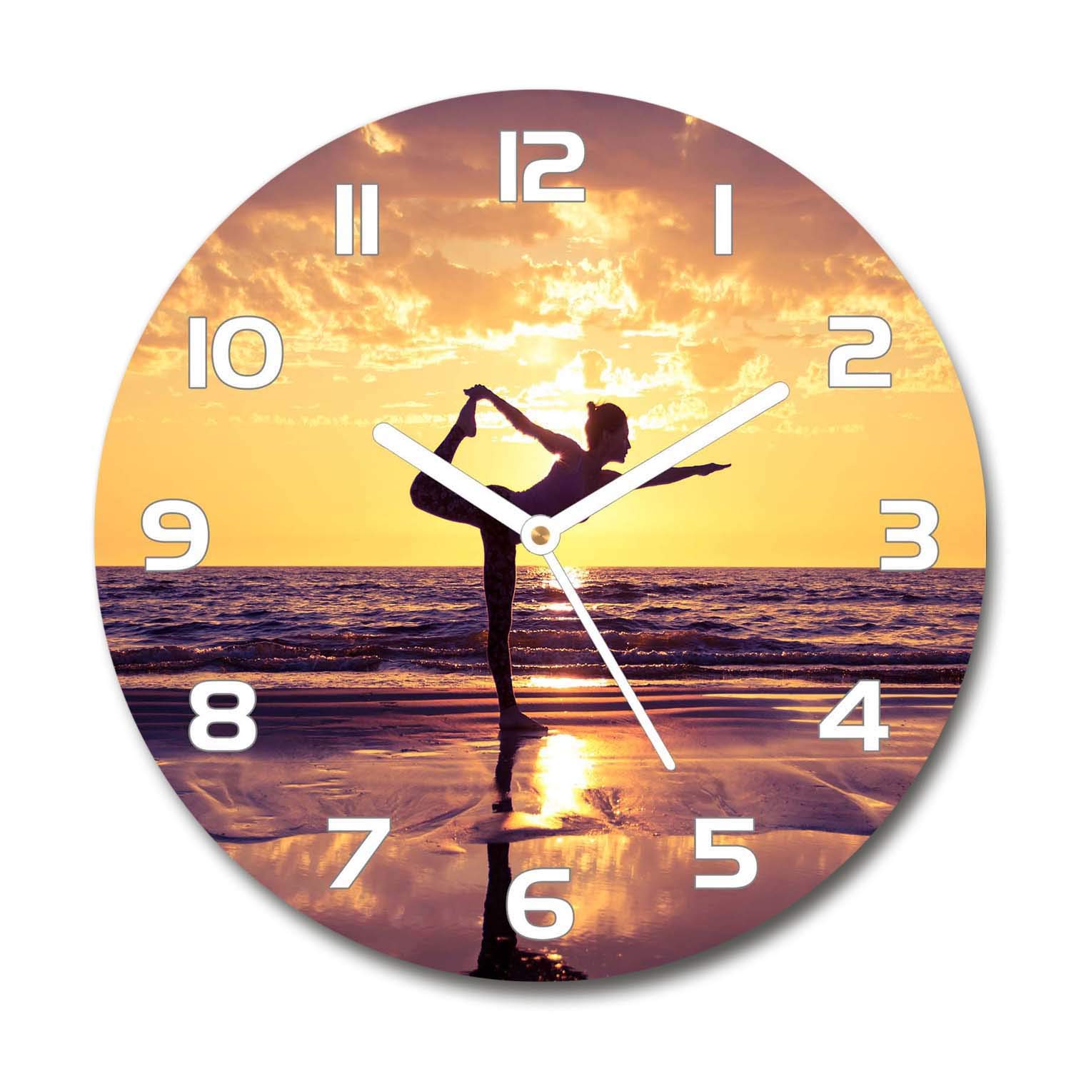 Horloge silencieuse en verre Tulup pour éliminer les bruits du salon