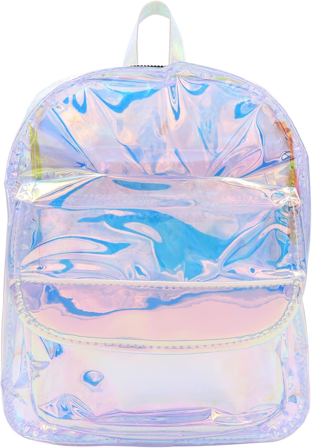 Holographic Daypack Waterproof Transparent Shoulder Bag Casual See Through Satchel for Concert Sport Travel,Silver 6# - Image 7