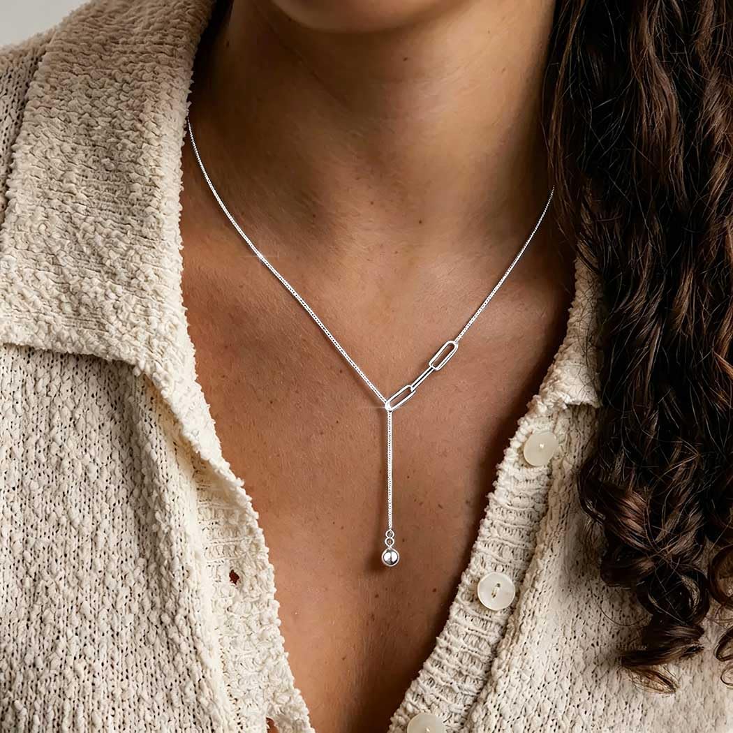 925 Sterling Silver Necklace for Women Dainty Y Lariat Necklace Cute Butterfly Necklaces Minimalist Necklace Jewelry Gifts