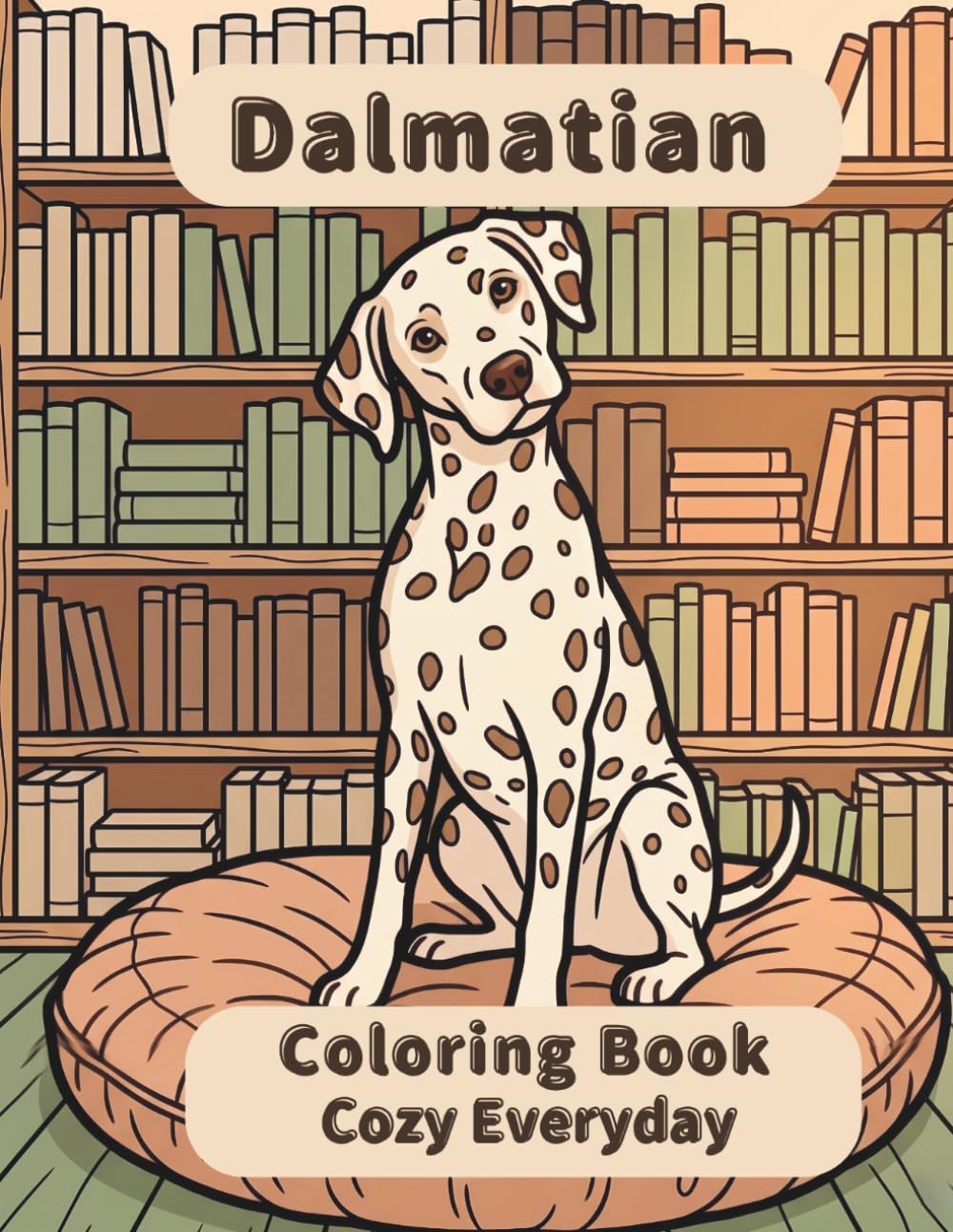 Dalmatian Coloring Book: Cozy Everyday: A Cozy Bold and Easy Coloring Book for Adults and Seniors with Cute and Simple Dalmatian Designs for Stress Relief, Relaxation, and Mindfulness