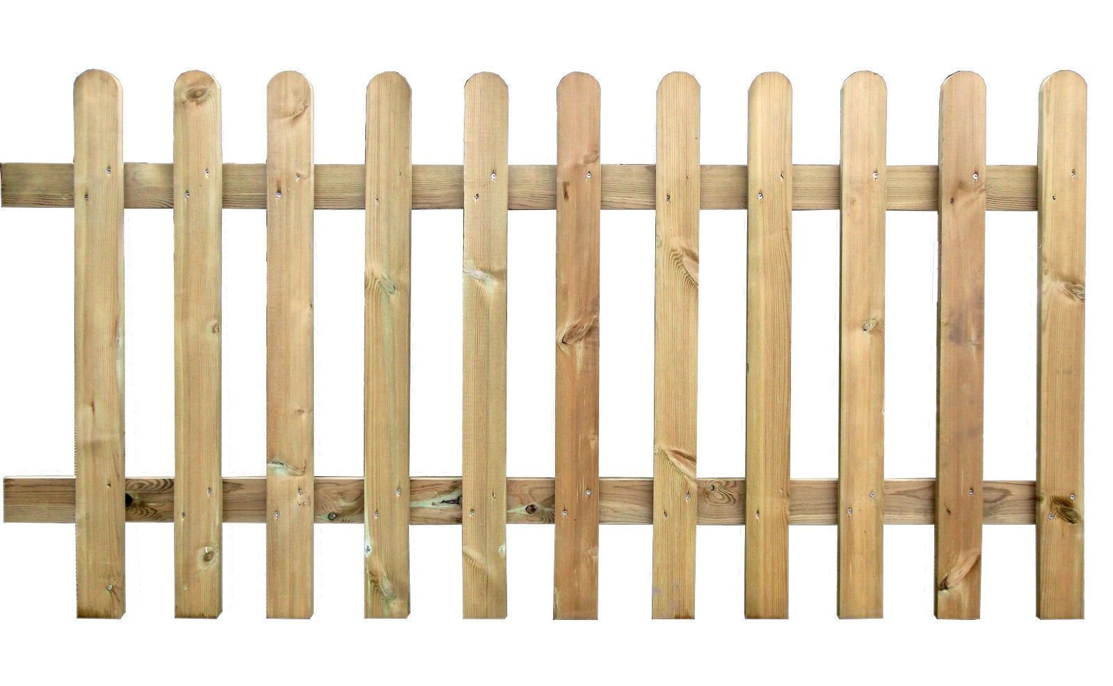 Ruby Pressure Treated Wooden Picket Fence Panel 6ft Sections 4FT (01)