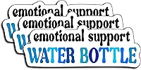 Vista 1 de (3Pcs) Emotional Support Water Bottle Sticker Funny Decals Waterproof Vinyl Sticker for Laptops Water Bottles Tumbler Stickers Adults Kids Boys