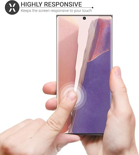 Miniatura 3 de Olixar Protector de pantalla para Samsung Galaxy Note 20, vidrio templado, protección confiable, compatible con las funciones del dispositivo - Guía