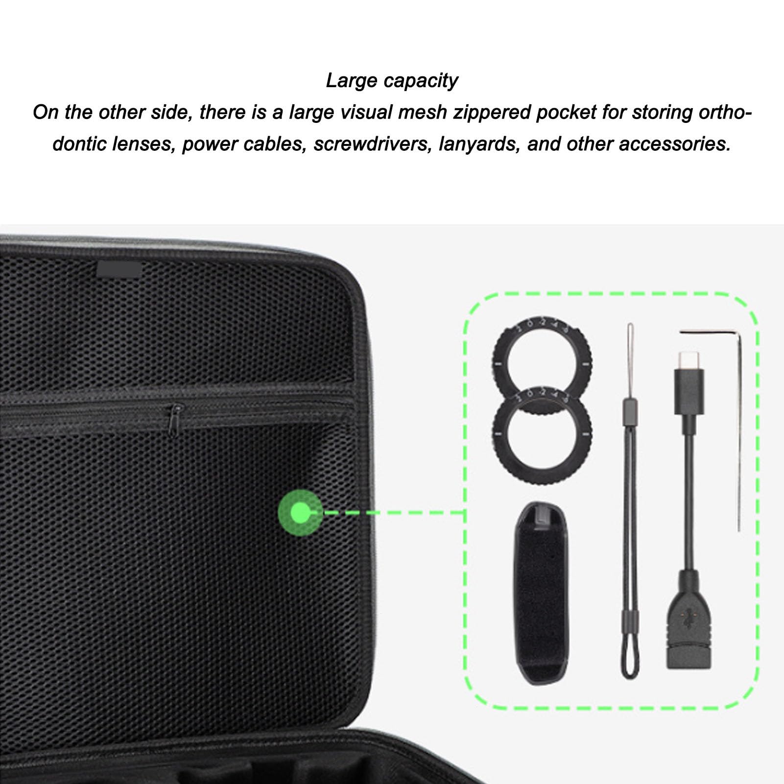 Keenso Estuche de Transporte para Drones, Bolsa de Tela con Forro Suave, Almacenamiento Espacioso para Accesorios de Drones Avata 2, Ideal para Viajeros y Fotógrafos