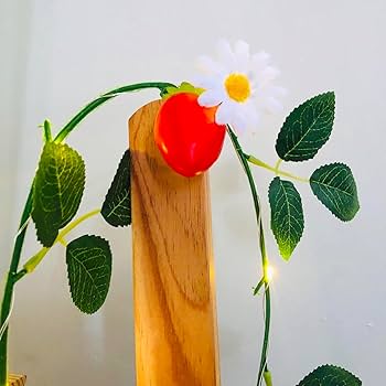 Amazon.com: Sezrgiu Artificial Strawberry Flower Vine with 20 LED