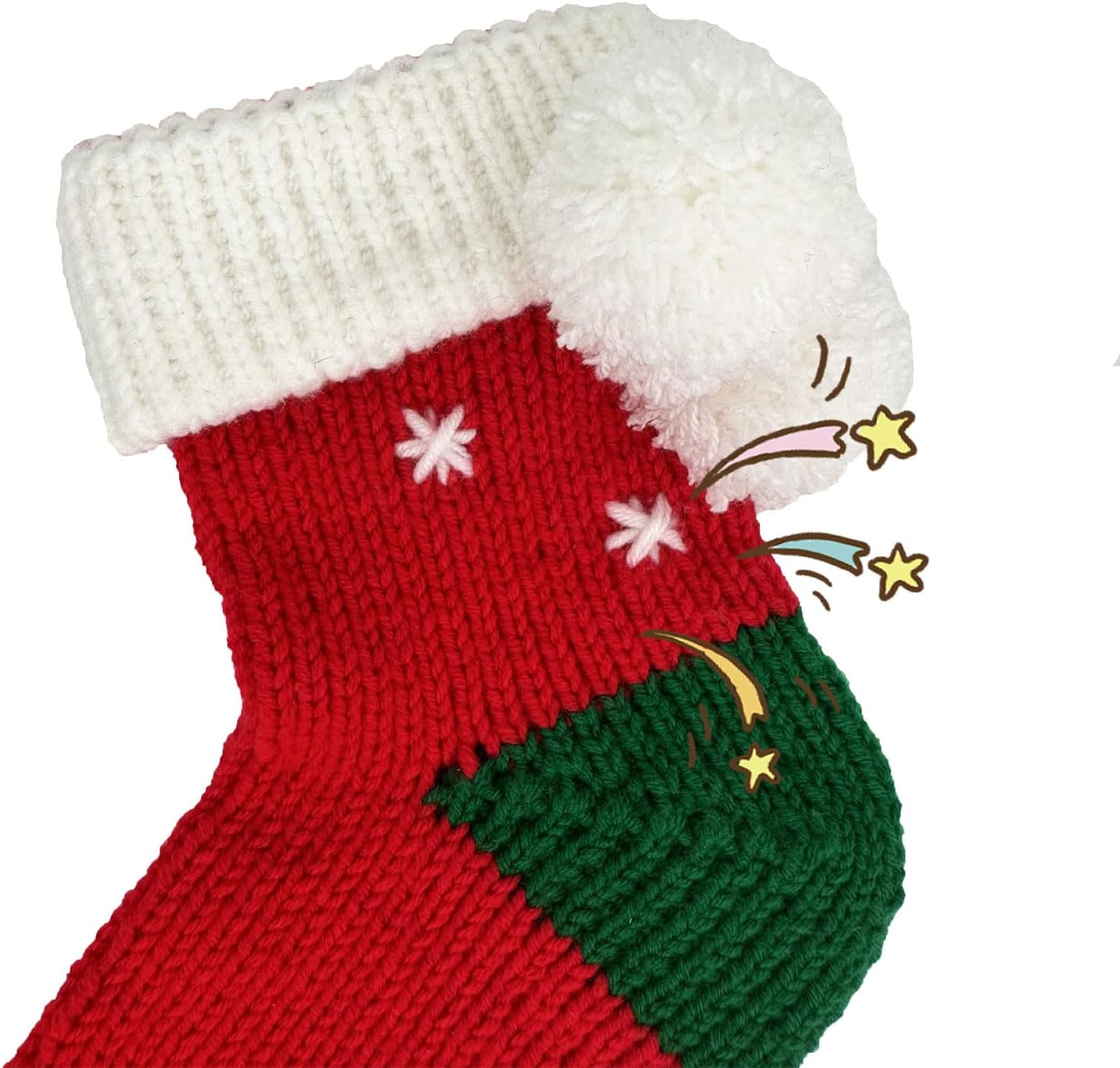 YWLUUOO Sock Knitting Tool Kits with Crochet Hook and Sewing Needle for Christmas Stocking Knitting Scarves Hat Cup for Beginners Halloween for Adults