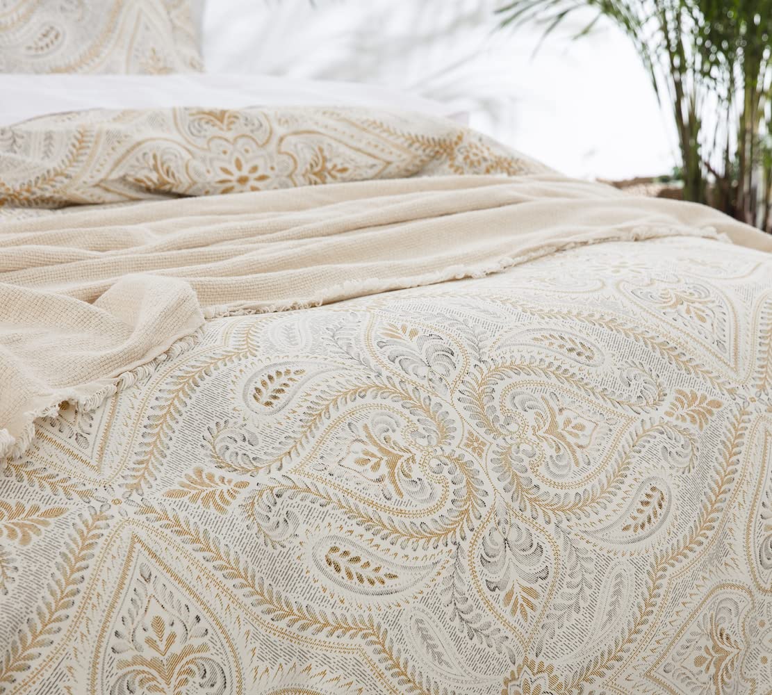 Set copripiumino in cotone a nido d'ape: biancheria da letto matrimoniale/king size con federe - Italia