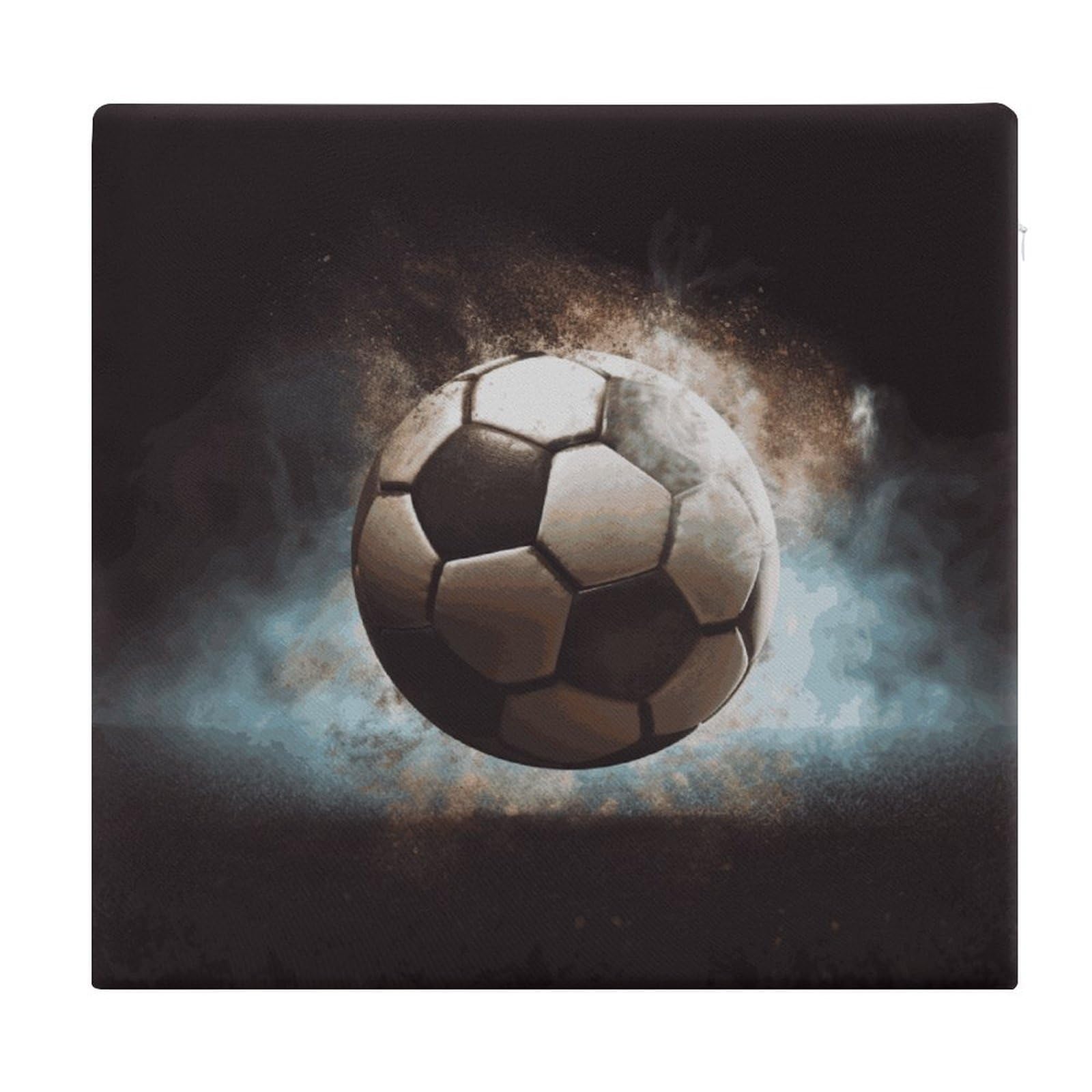 Adfgyerh Style Sport Soccer Cushions Memory Foam For Adults, Seat Cushion Chair Pads Soft, Square Pillows For Dining, Kitchen, Office, Patio Chairs