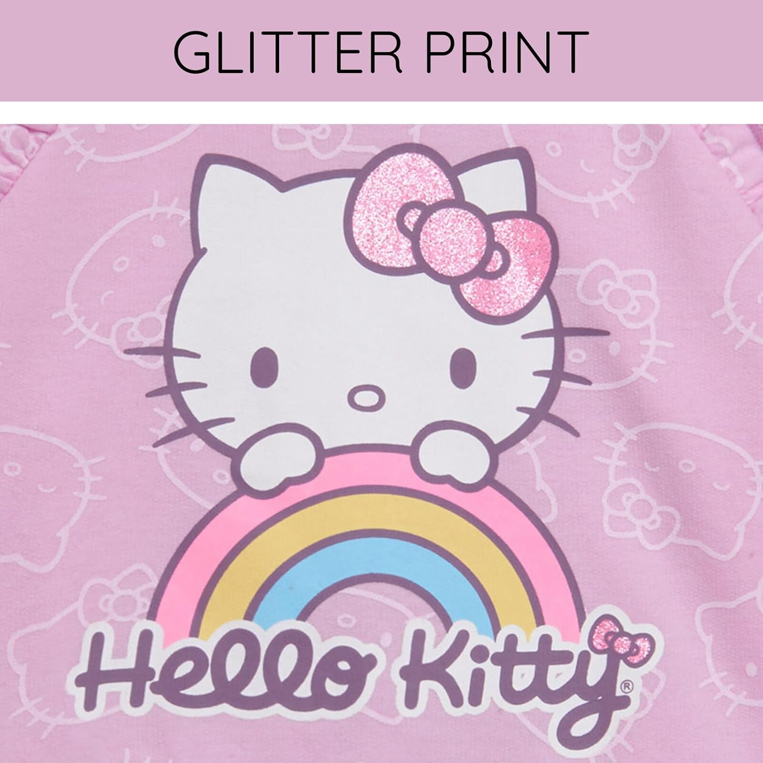 Hello Kitty Girls French Terry Tulle Dress Toddler to Big Kid Sizes (2T - 14-16) - Image 6