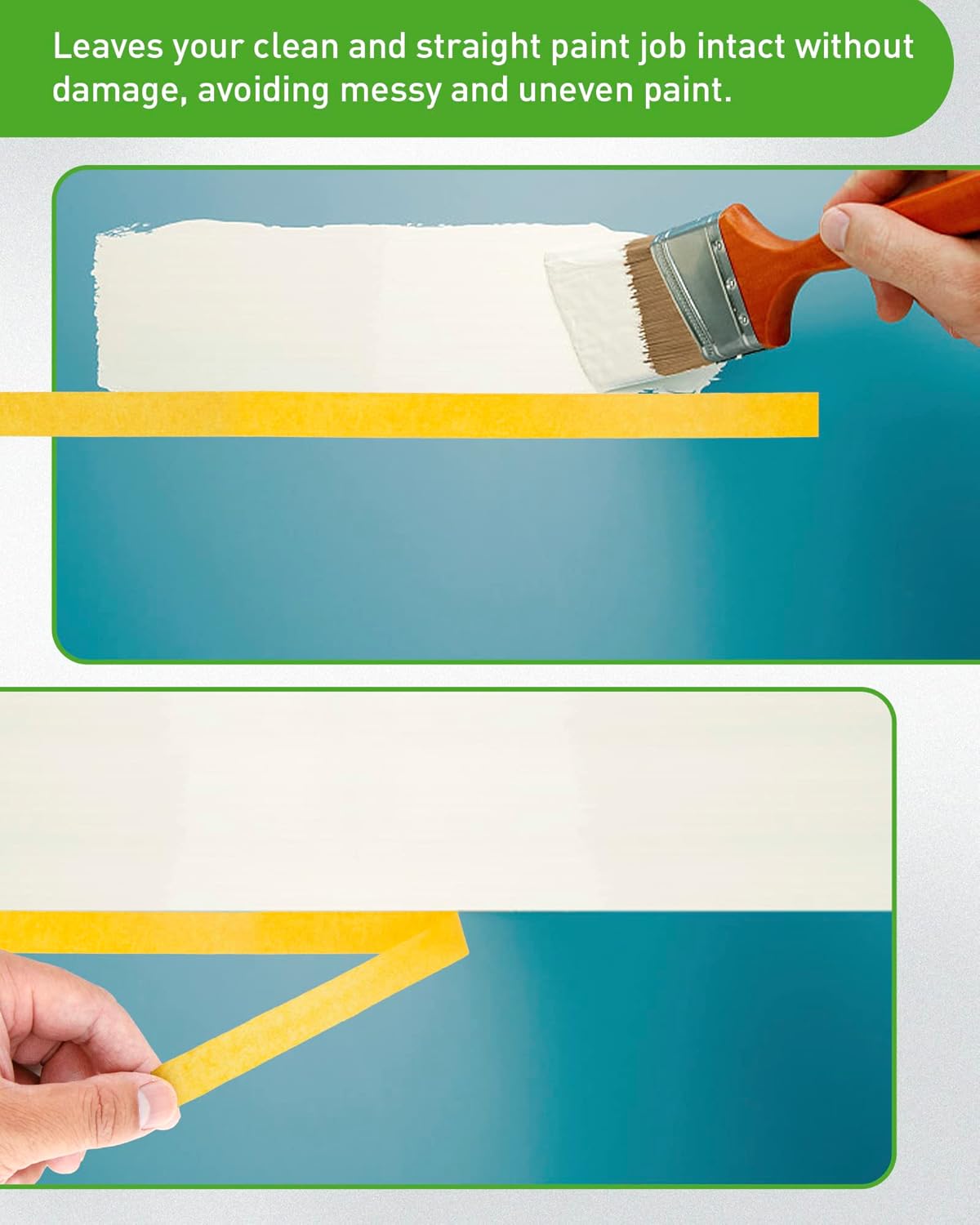 Upgrade Colored Masking Tape 4 Rolls. Premium Colored Tape Set. Suitable for DIY Supplies, Mark, Shielding Protection. Enhanced Viscosity, Easy to Tear, No Glue Left. 0.65 in x 45 Ft