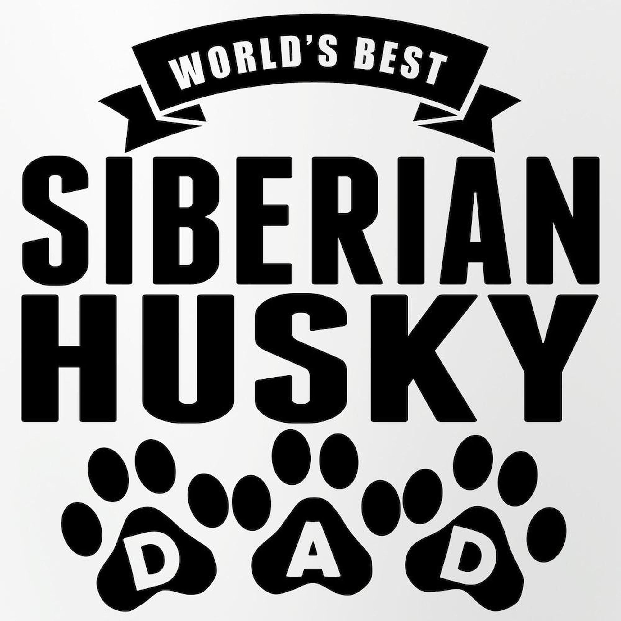 CafePress Worlds Best Siberian Husky Dad Pint Glass, 16 oz. Drinking Glass