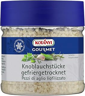 Kotanyi Gourmet Knoblauchstücke gefriergetrocknet | wie erntefrisch, würzig-intensiv, scharf, 400 ml