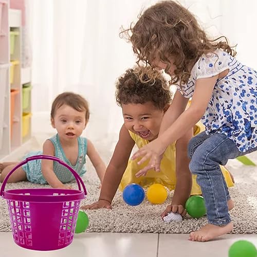 Miniatura 6 de 12 canastas de Pascua de plástico para huevos de fiesta de Pascua, cubos de Pascua a granel  Cubo pequeño, mini cesta de Pascua, cestas de Pascua