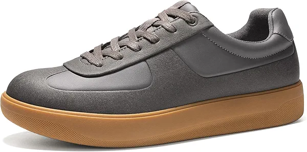 Bruno Marc Men's Dress Sneakers Business Casual Shoes for Men Lace Up Slip-Resistant Fashion Sneakers,Size 9.5,Dark Grey,BMUMFN2523