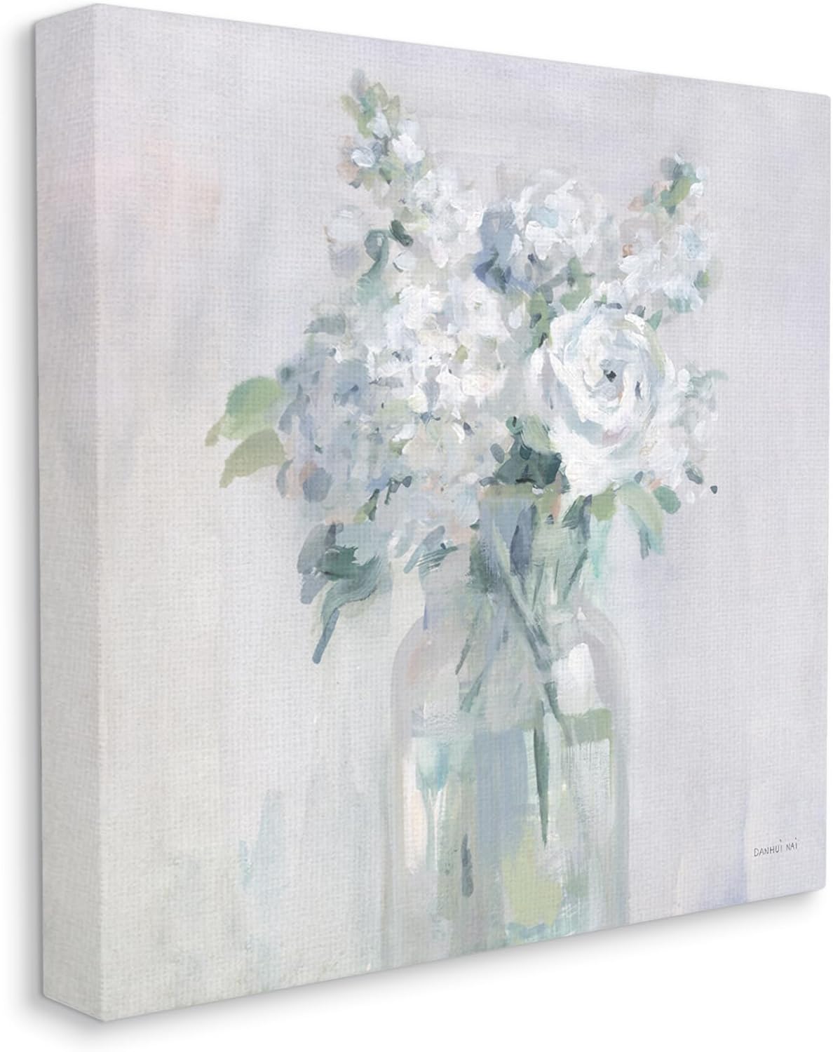 Stupell Industries White Abstract Bouquet Canvas Wall Art Design by Danhui Nai