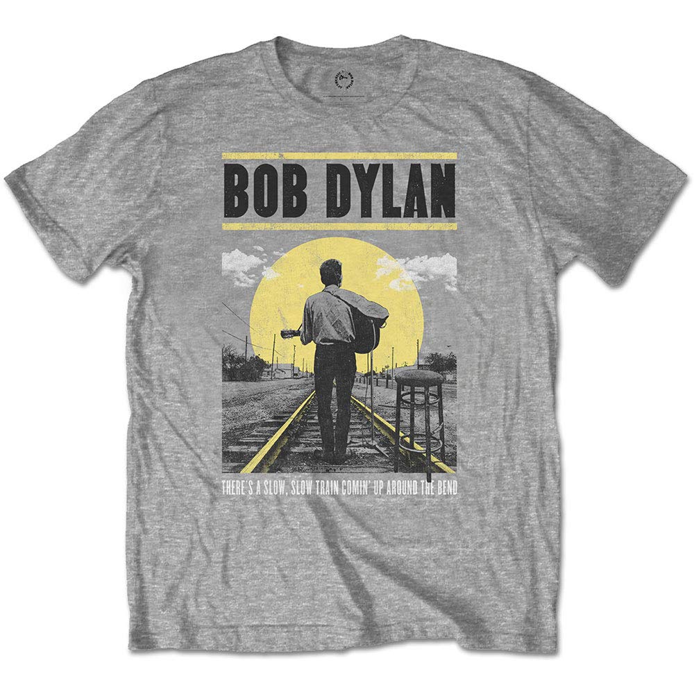Bob Dylan Unisex Tee: Slow Train (XX-Large) Grey