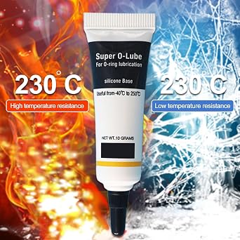 O Ring Grease Good Smoothness, Sealing, 10g, Silicone Grease | Waterproof Silicone Faucet Lubricant Flashlights