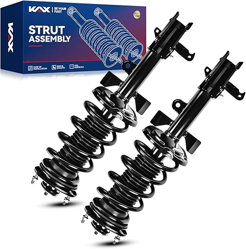 Vista 64 de KAX Puntales delanteros rápidos para 4Runner 2003-2023, Tacoma 2005-2015, FJ Cruiser 2007-2014 Conjunto completo de puntales con resorte helicoidal