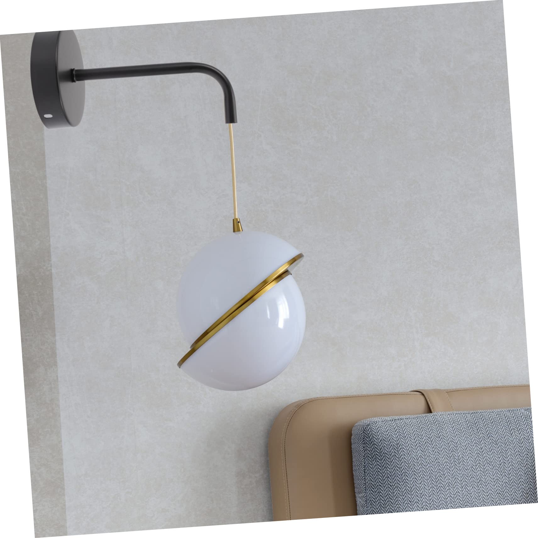 DOITOOL Staffa Per Lampada Da Parete in Metallo Set 2 Pezzi Supporto Braccio Oscillante Per Lampade Industriali E Lampade a Muro Montaggio Facile E Stabile Per Illuminazione Interni