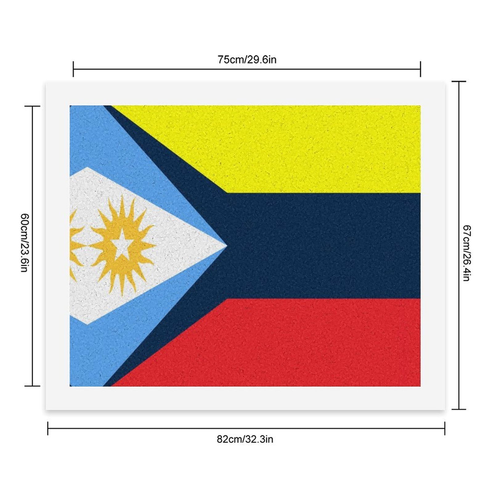 Malen nach Zahlen, Motiv: Union von Venezuela und Argentinien, bedruckt, Malen-nach-Zahlen-Set für Erwachsene, Anfänger, bunt, DIY, einfaches Malen für Zuhause, Wanddekoration
