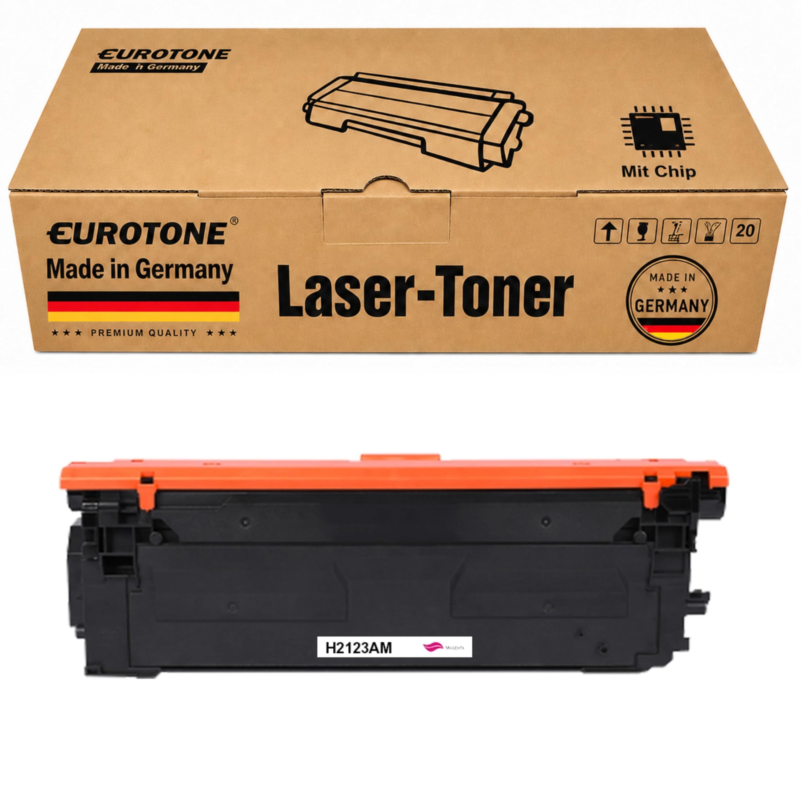 212A 212X kompatybilny toner do HP 212A 212X W2123A do Color LaserJet Enterprise M555dn M554dn M555x Flow MFP M578z M578c M578f M578dn tusz do drukarki, 1 opakowanie magenta