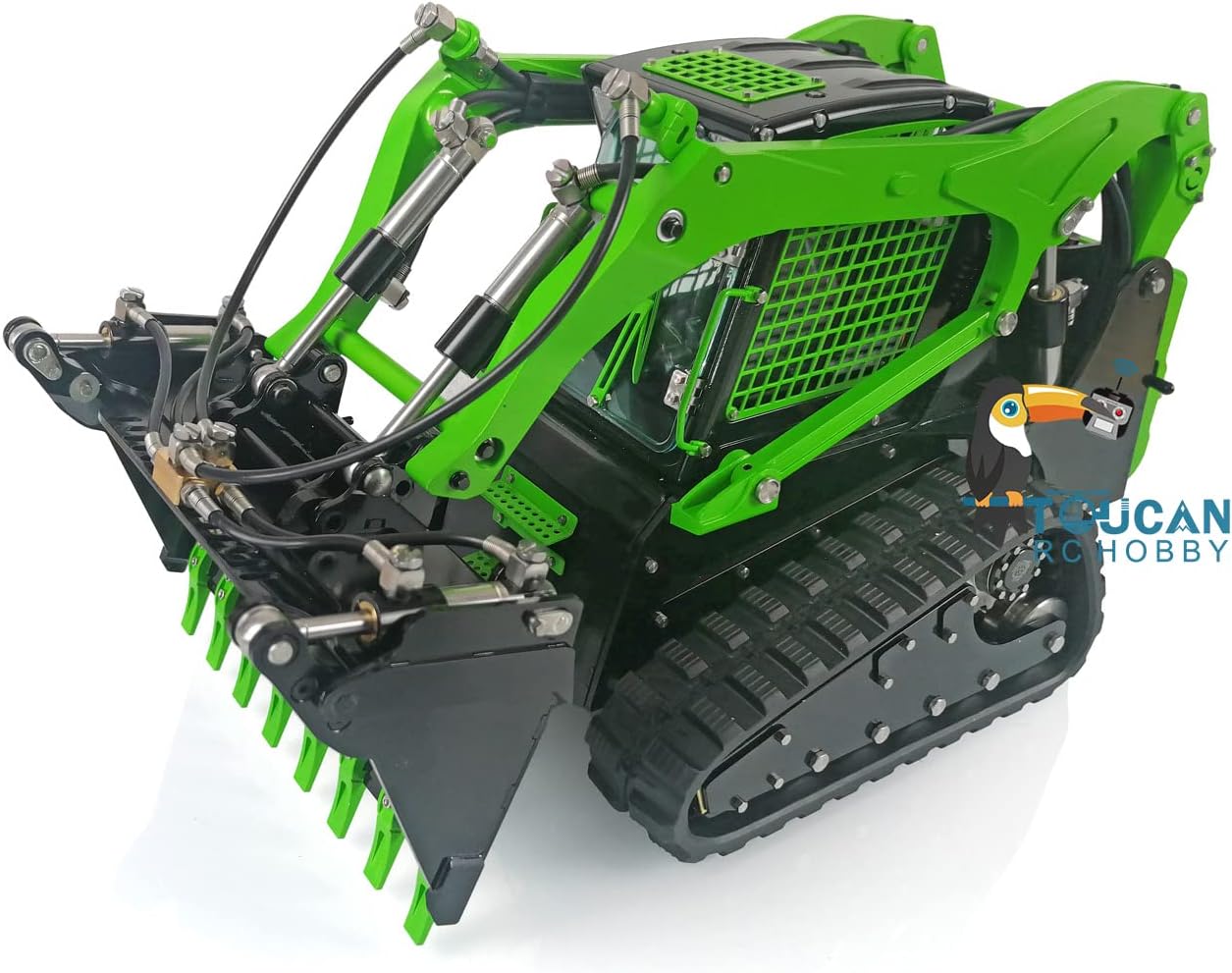 TOUCAN RC HOBBY LESU 1/14 Aoue-LT5 Tracked Skid-Steer Metal RC Hydraulic Loader RTR Model Lights