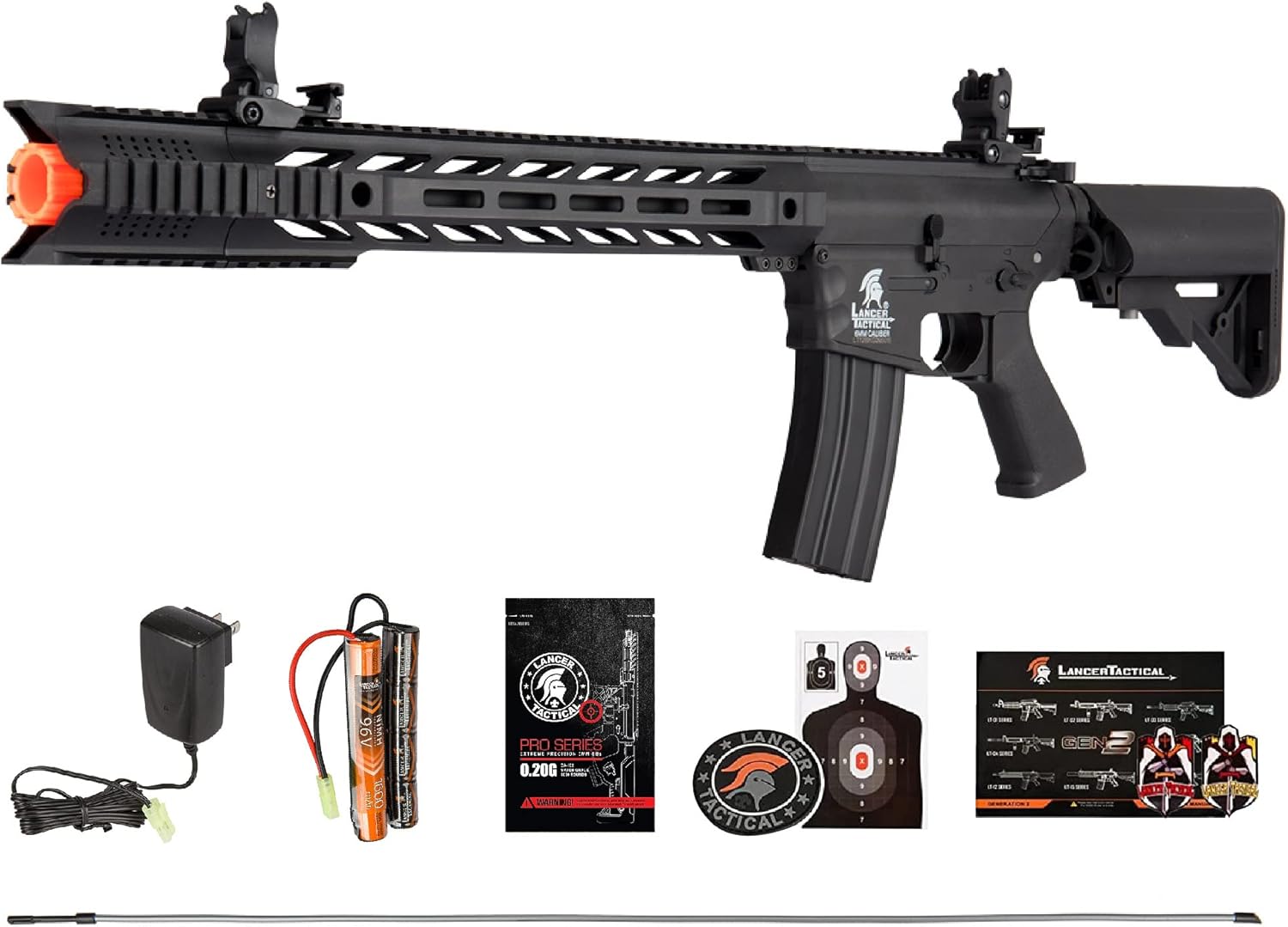 Lancergear Airsoft Gun Safety MLOK Airsoft AEG Rifle BB