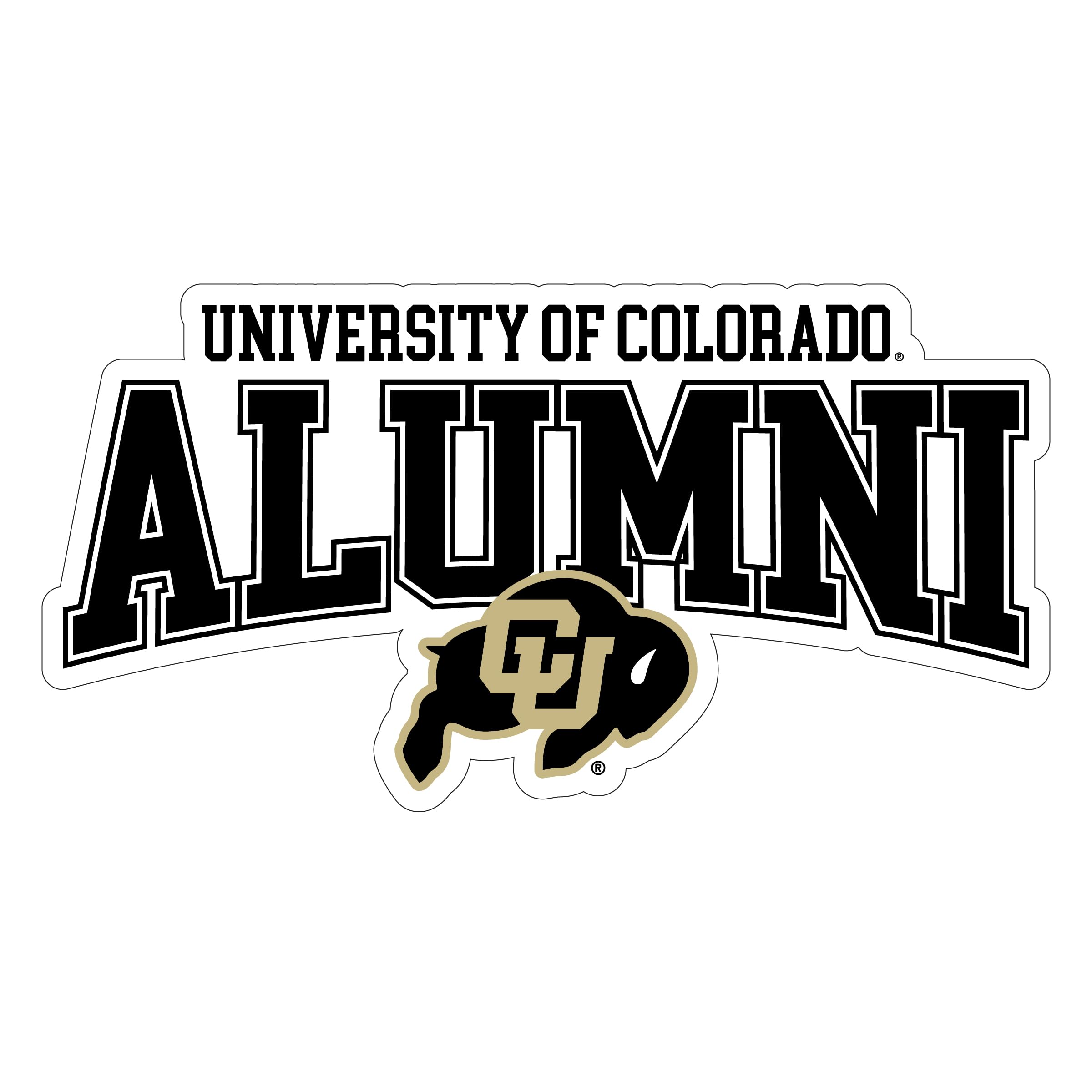 Colorado Buffaloes Laser Cut Alumni Vinyl Sticker - Officially Licensed (4-Inches Wide)