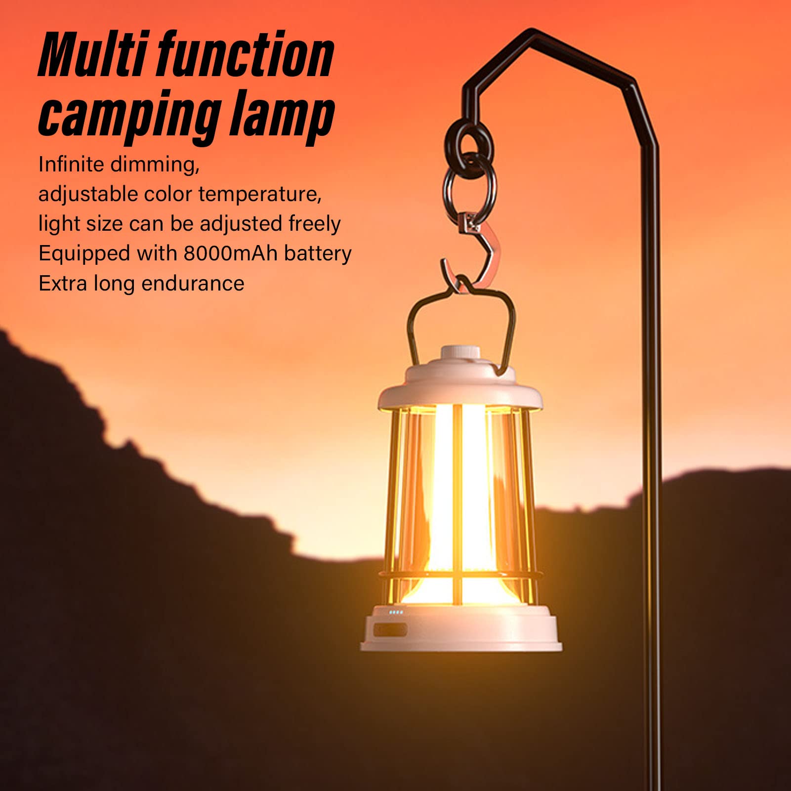 Latarnia LED ładowna retro obóz retro światło super jasne ściemnianie lampionów awaryjnych przetrwanie przenośne światła namiotowe do oświetlenia na zewnątrz domowe oświetlenie