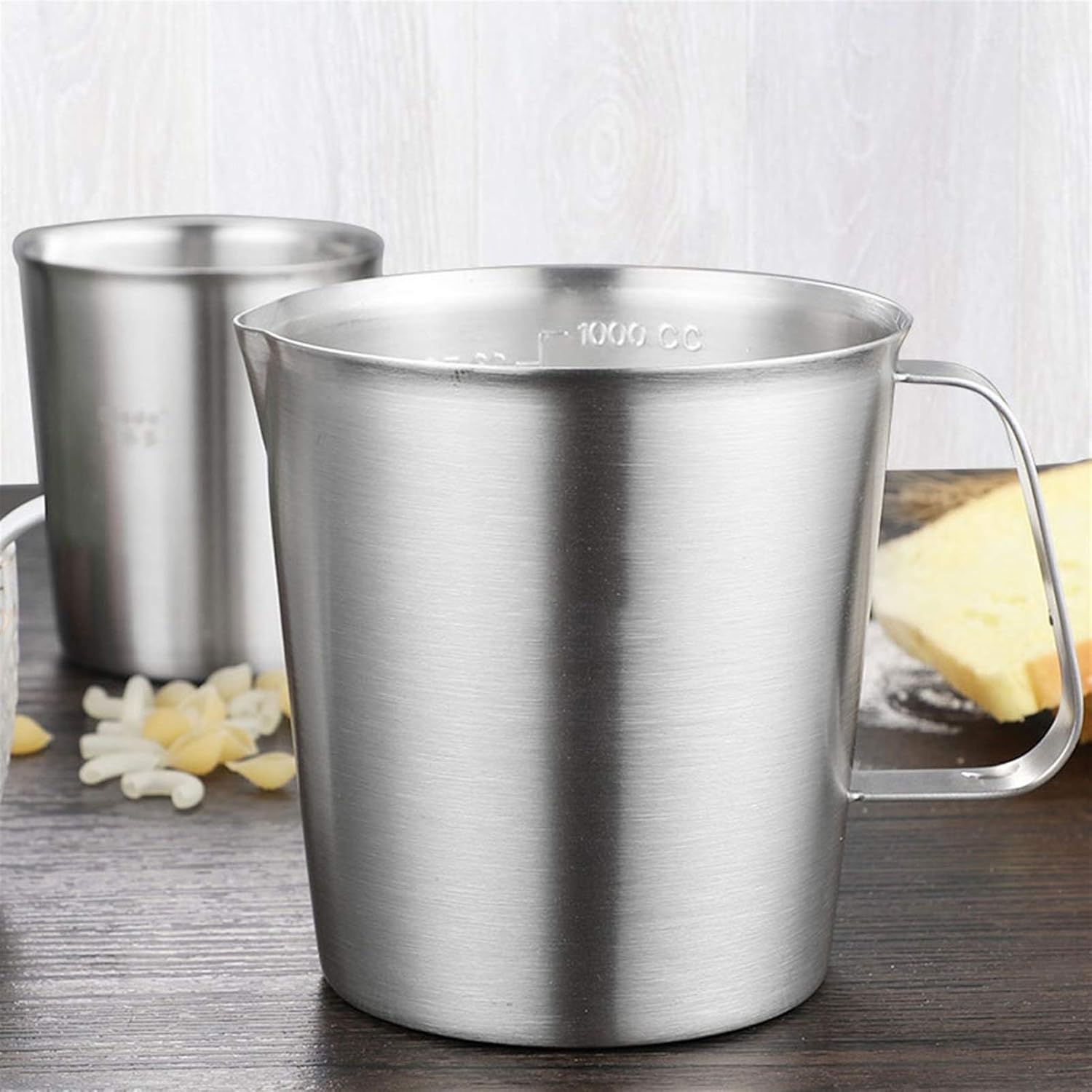 Gravy Bowl Stainless Steel Milk Froth Pot Large Capacity Measuring Cup Household Creamer Latte Art Coffee Latte Cappuccino Coffee Gravy Boat(C)