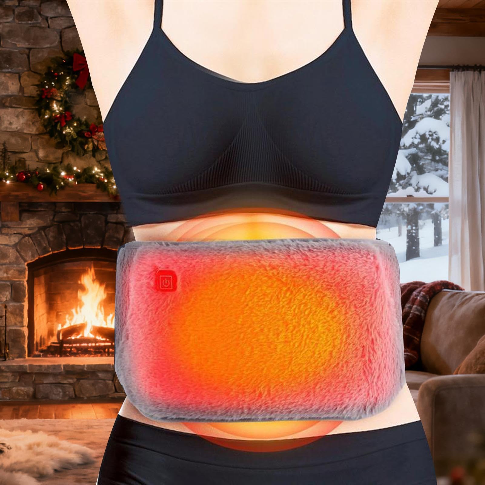 Ceinture Chauffante Abdominale, Ceinture Chauffante Électrique 3 Niveaux, Coussin Chauffant Pour Bas Du Dos Et Ventre Pour Dos Ventre Abdomen Menstruels Pour Femmes Filles Mères
