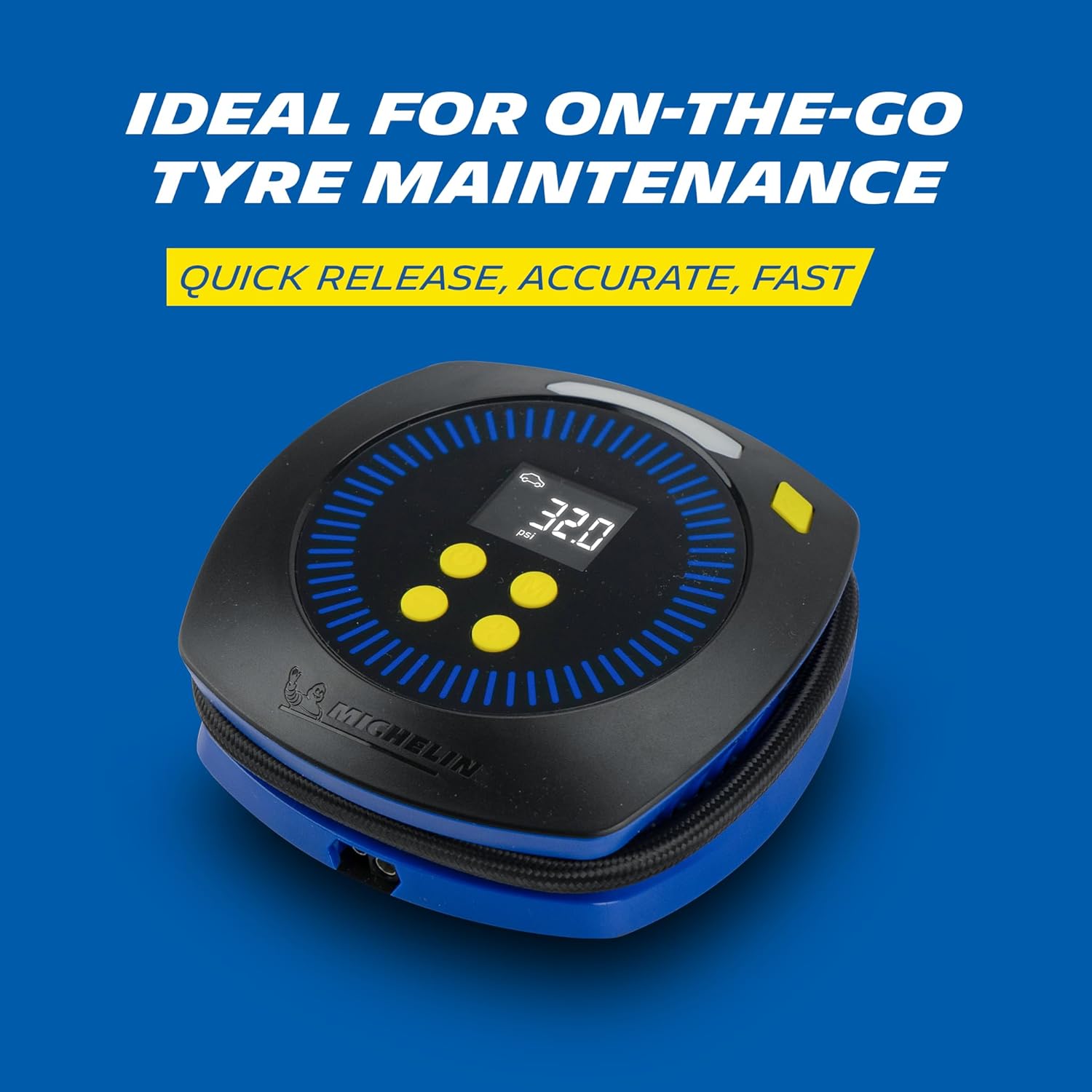 Michelin 12V Digital Micro Programmable Tyre Inflator, Black 2026 - view 7