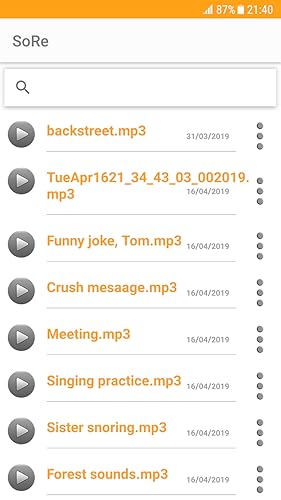 SoRe - Sound, Voice & Audio Recorder