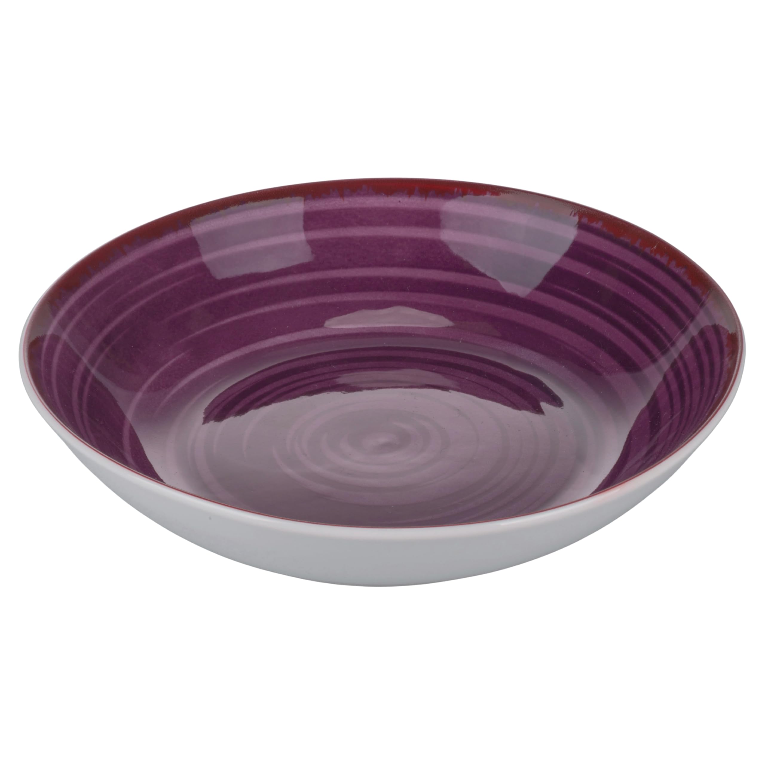 Baita Purple Porcelain Soup Plate Set of 6