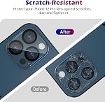 CloudValley Rear Camera Protector for iPhone 12 Pro Max 6.7 inches, 9H Hardness & Full Coverage Protective Film Camera Lens -3 Pieces