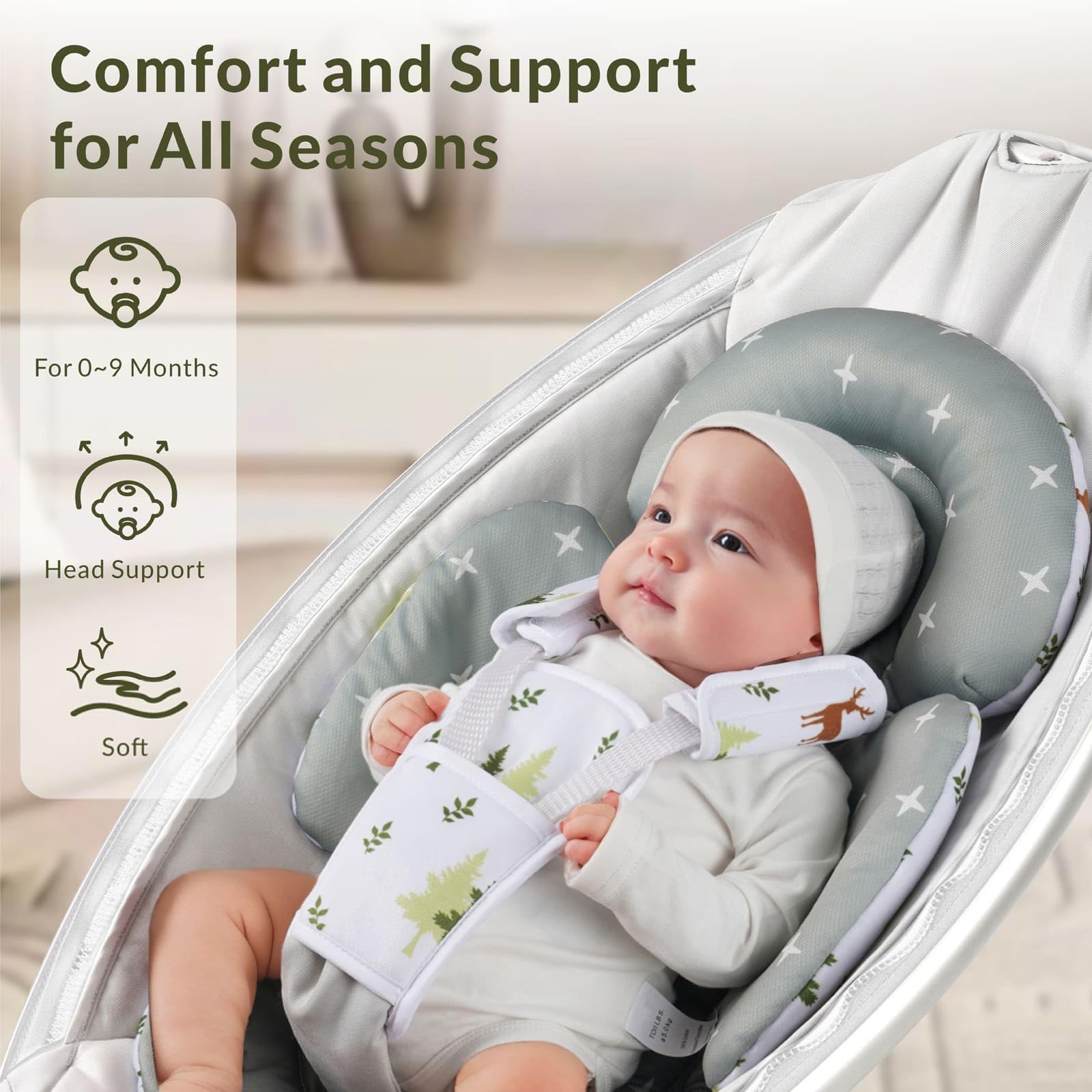 Amazon.co.jp: 幼児用インサート 4moms Mamaroo Swing & Graco Swing
