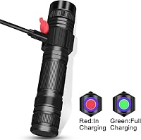DARKBEAM UV Zseblámpa Fekete Fény Újratölthető 395nm LED 2db Szett 8