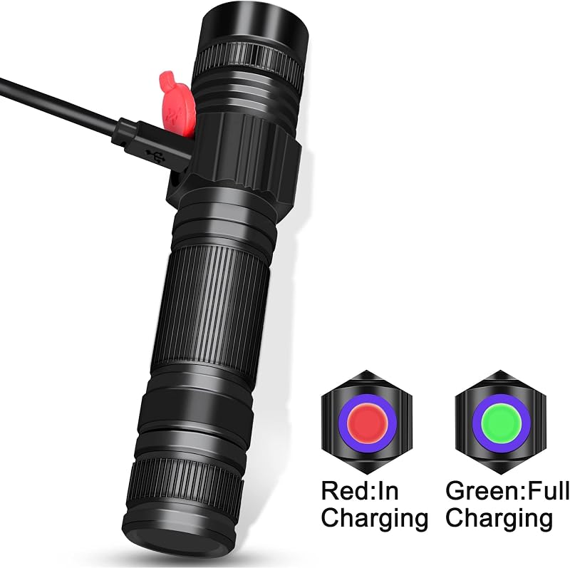 DARKBEAM UV Zseblámpa Fekete Fény Újratölthető 395nm LED 2db Szett